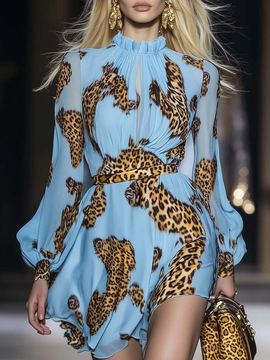 Savara – Wild Elegance Leopard Print Dress
