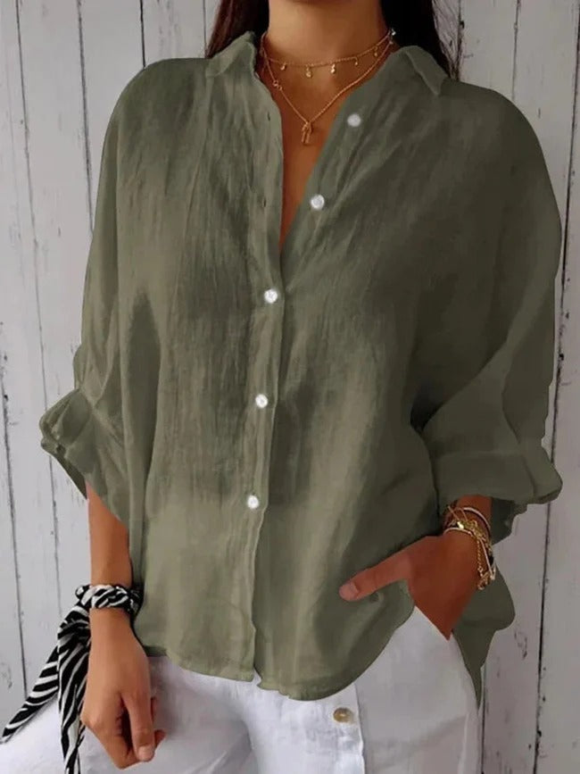 Stephanie – Relaxed Fit Linen Shirt
