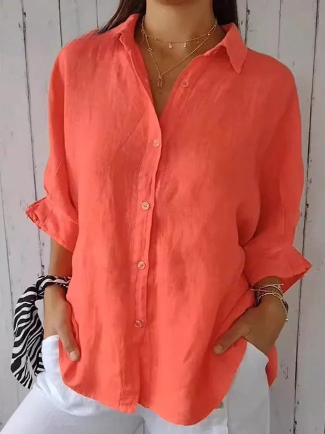 Stephanie – Relaxed Fit Linen Shirt