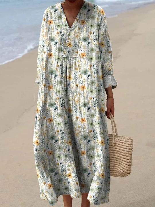 Orvienne – Daisy Print Button Cardigan