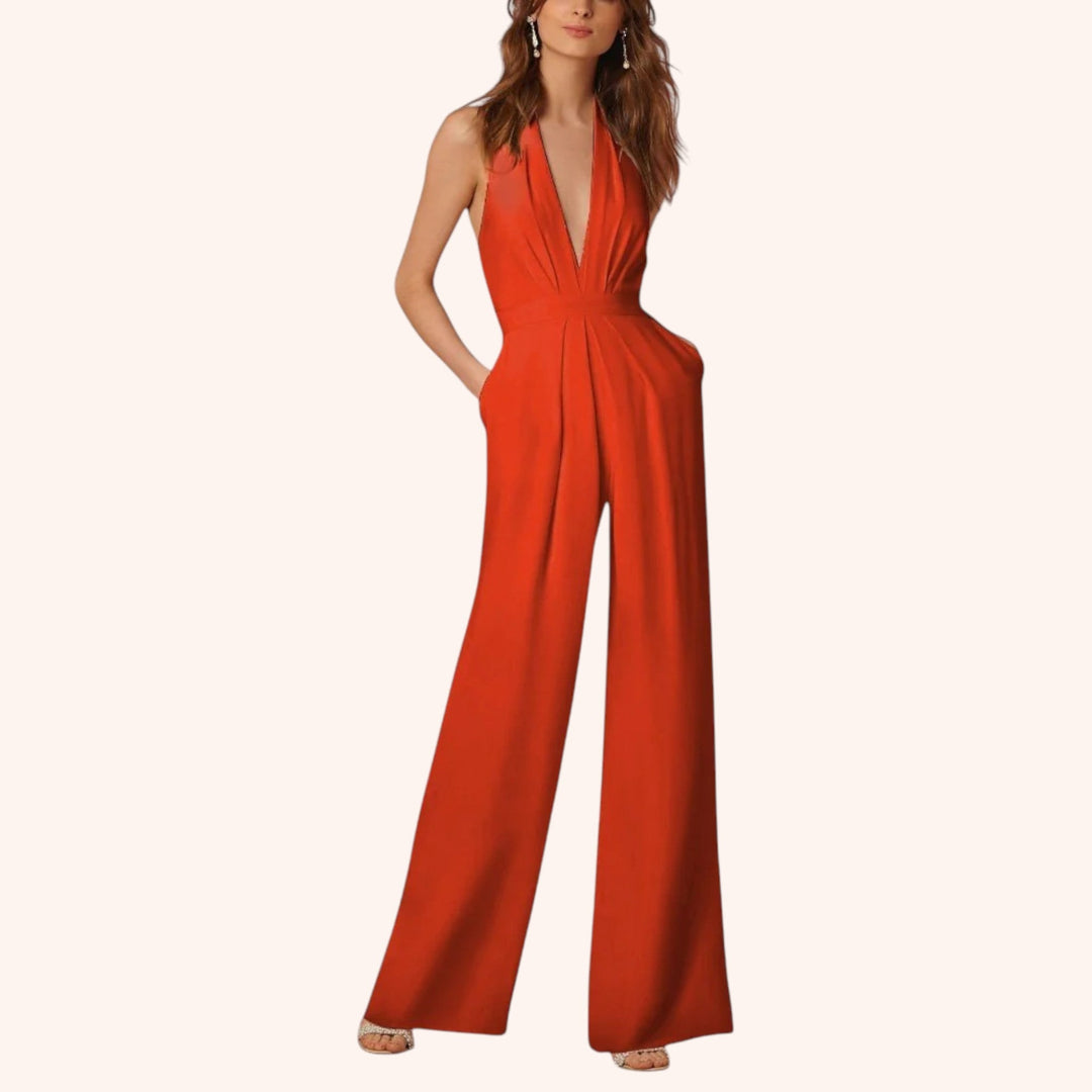 Catherine – Elegant Wide-Leg Jumpsuit for Women