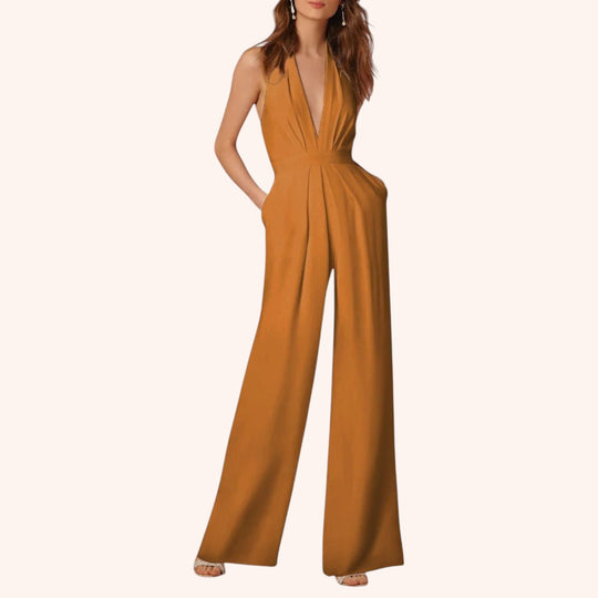 Catherine – Elegant Wide-Leg Jumpsuit for Women