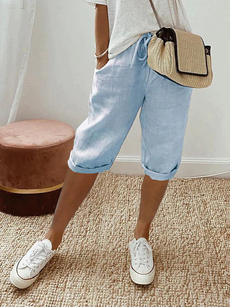 Allie – Casual Drawstring Bermuda Shorts for Women