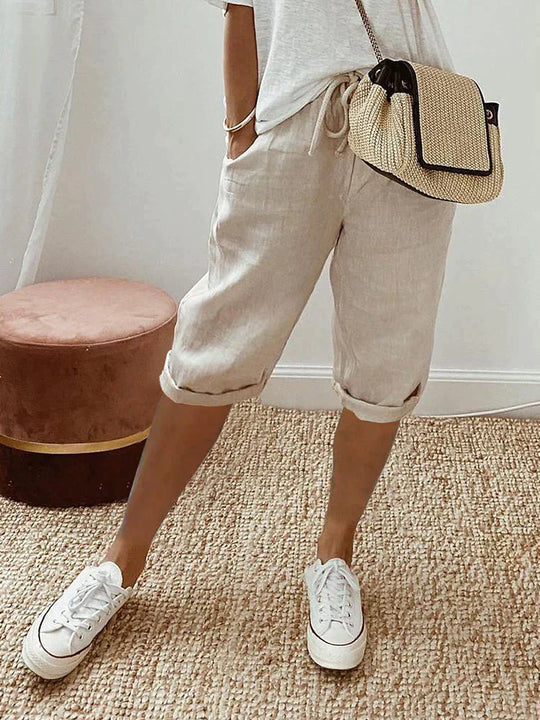Allie – Casual Drawstring Bermuda Shorts for Women