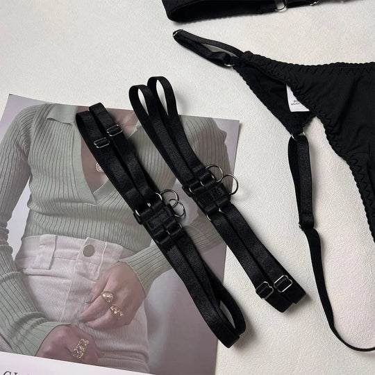 Véla – Ultra-Strappy Temptation Lingerie Set for Women