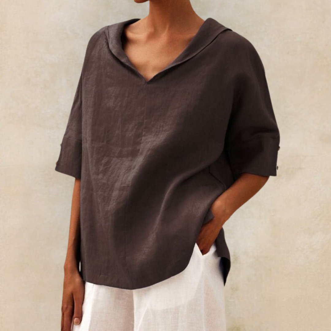 Oravina – BreezeLoom Relaxed Linen Top