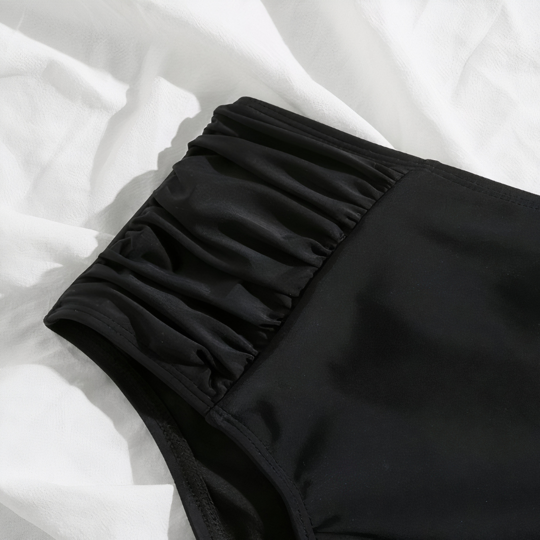 Aryana – High-Waisted Ruched Swim Bottoms for Women