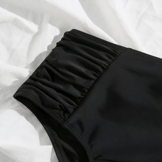 Aryana – High-Waisted Ruched Swim Bottoms for Women