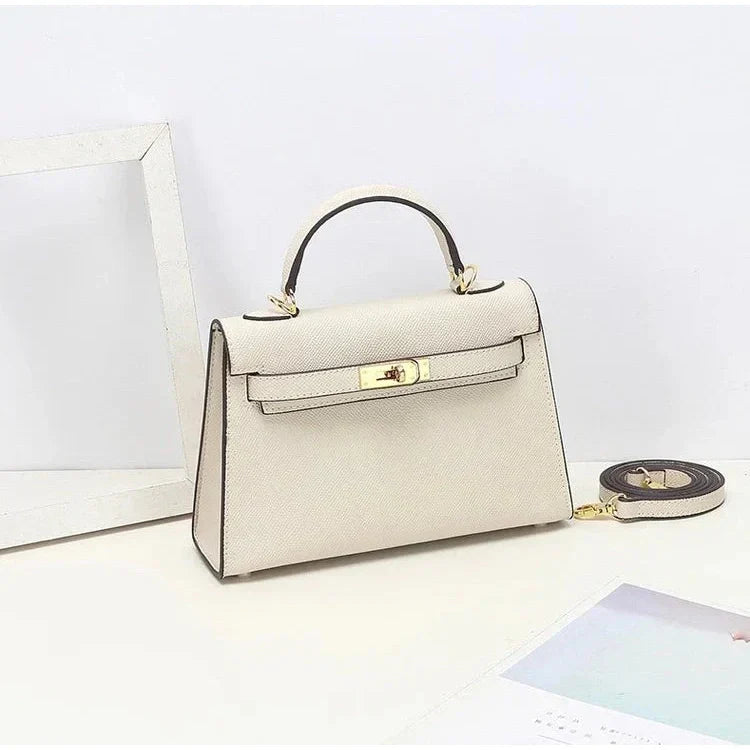 Sage – Elegant Structured Leather Handbag for Women