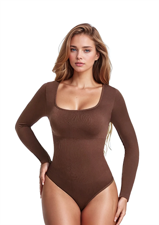 Shapewear - Long Sleeve Thong Bodysuits 3-Pack