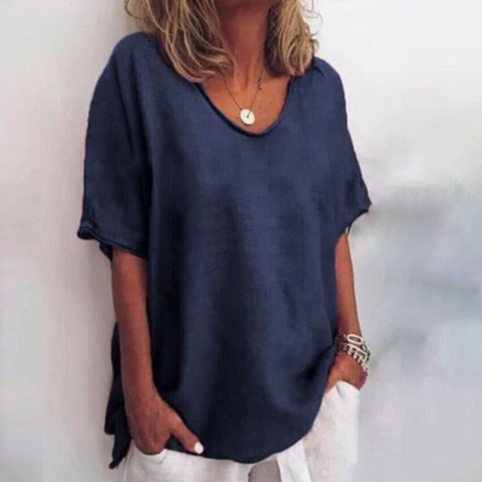 Madge – EasyFlow Relaxed Linen Tee