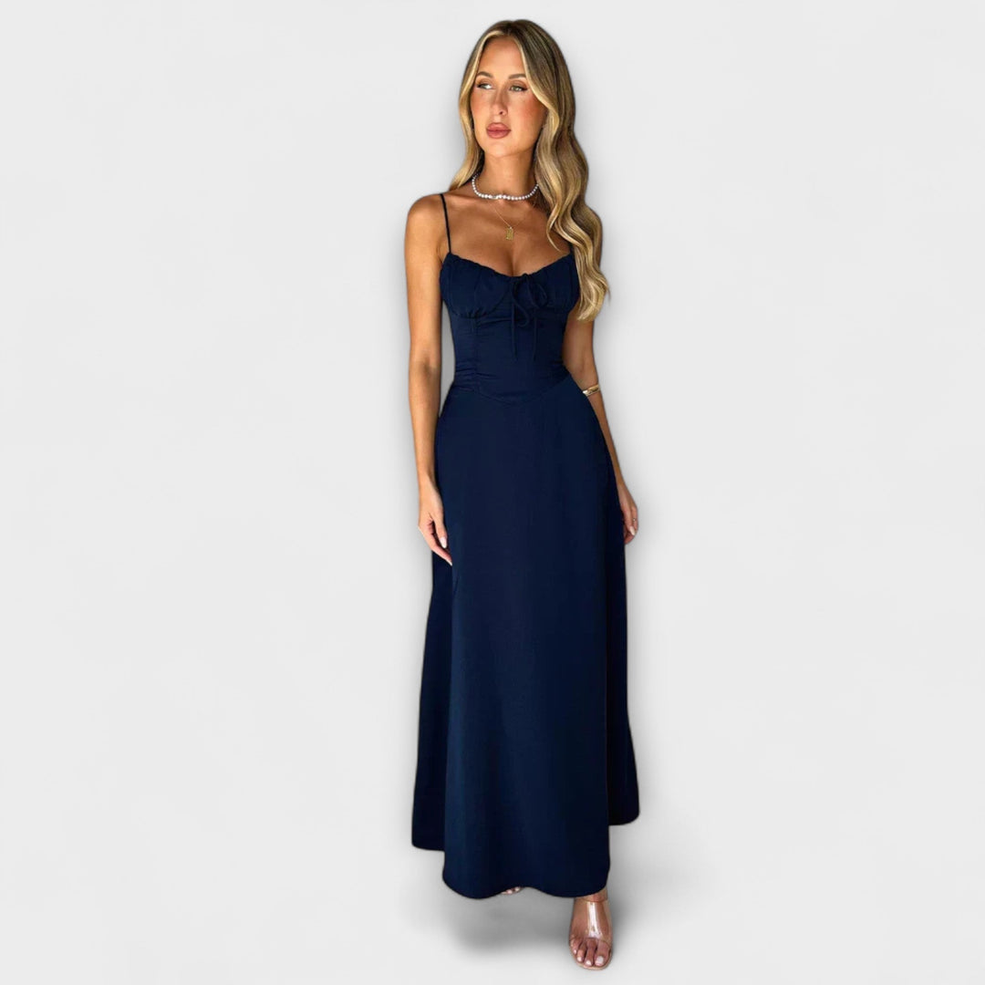 Estelle – Delicate Strap Dress in Soft Pastel
