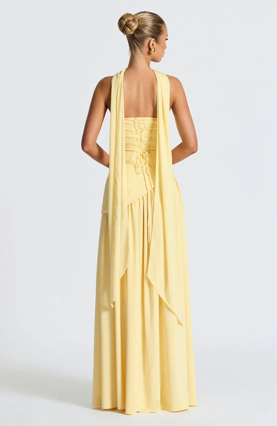 Elisabeth – Strapless High-Slit Evening Gown for Women