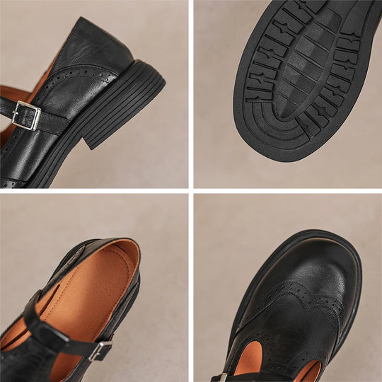 Ingrid - LuxeStep Leather Mary Janes
