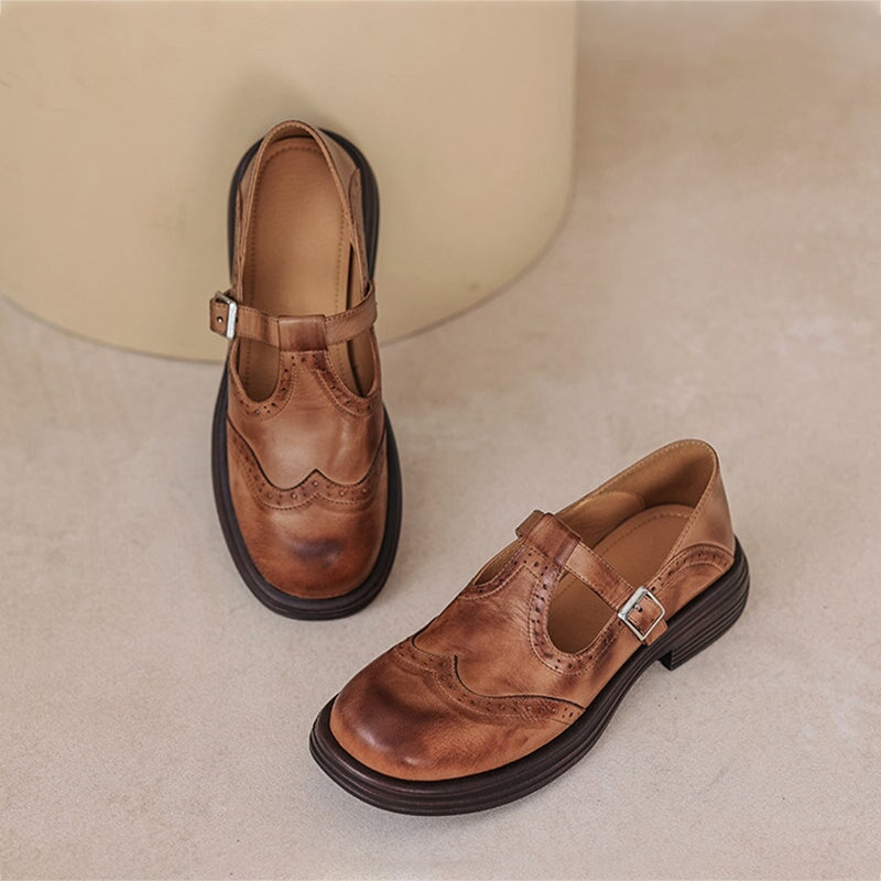 Ingrid - LuxeStep Leather Mary Janes