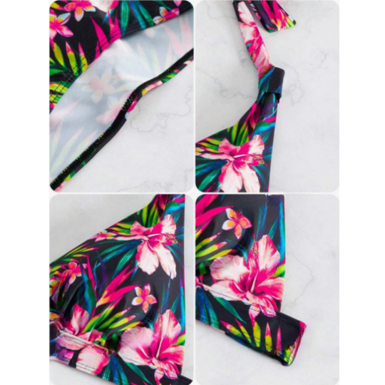 Niva - Tropical Halter Bikini Set for Women