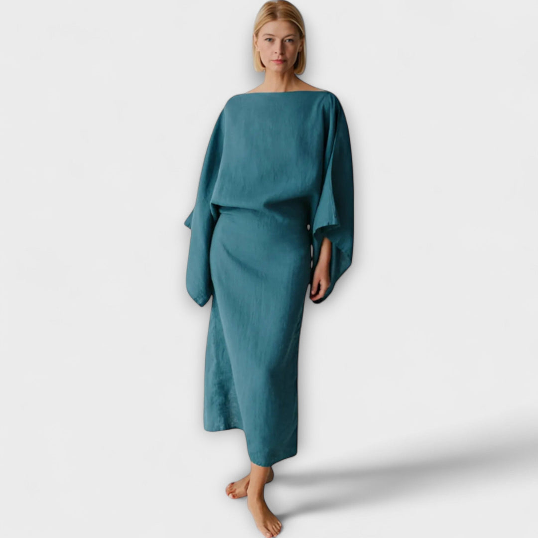 Talina – Kimono-Inspired Dress with Tie Detail