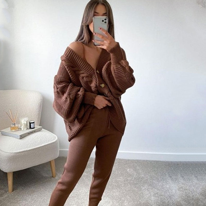 Elouise – Oversized Knit Button Cardigan for Women