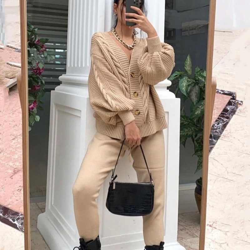 Elouise – Oversized Knit Button Cardigan for Women