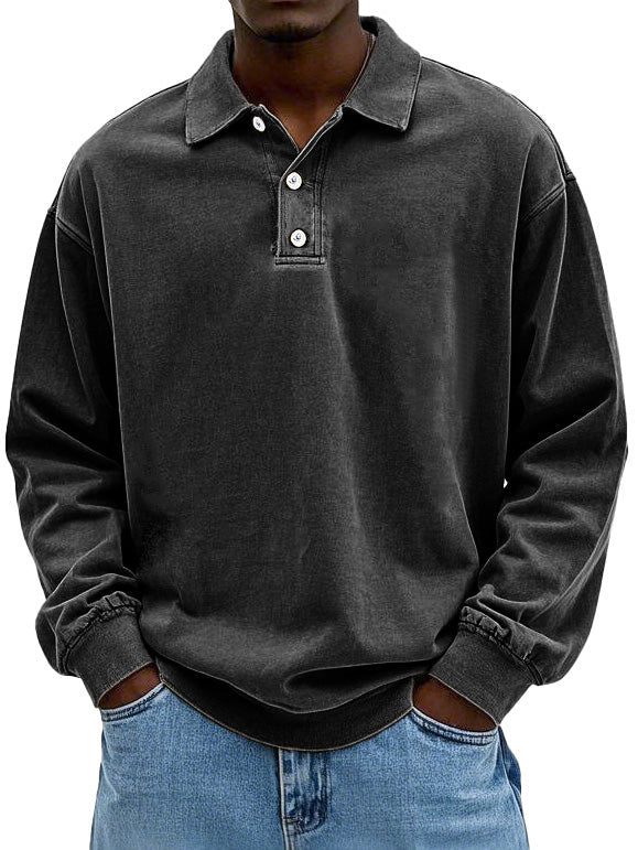 Michael – Casual Long-Sleeve Polo for Men