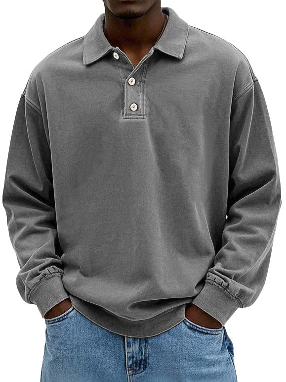 Michael – Casual Long-Sleeve Polo for Men