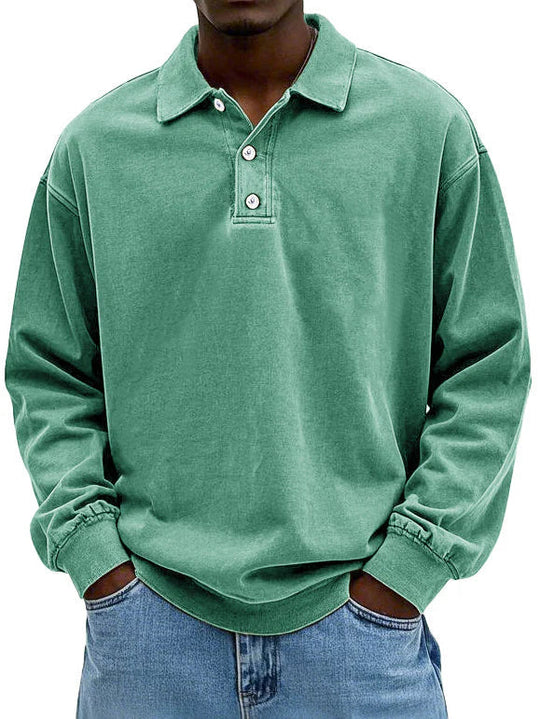 Michael – Casual Long-Sleeve Polo for Men