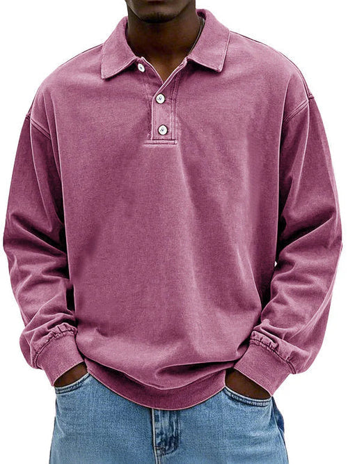 Michael – Casual Long-Sleeve Polo for Men