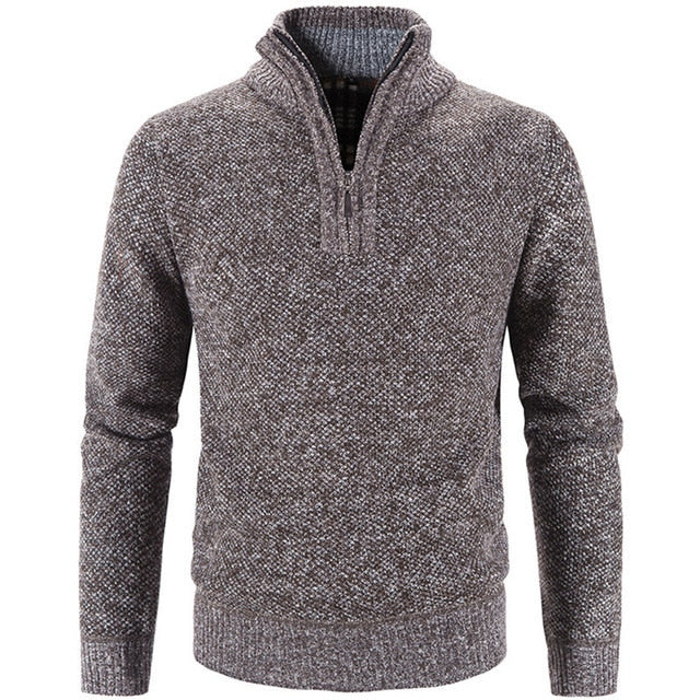 Axel – Knitted Quarter-Zip Sweater for Men