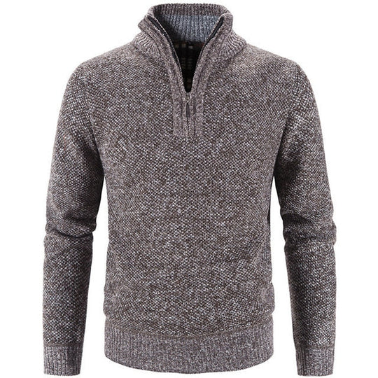 Axel – Knitted Quarter-Zip Sweater for Men