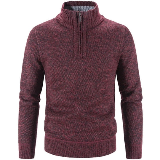 Axel – Knitted Quarter-Zip Sweater for Men