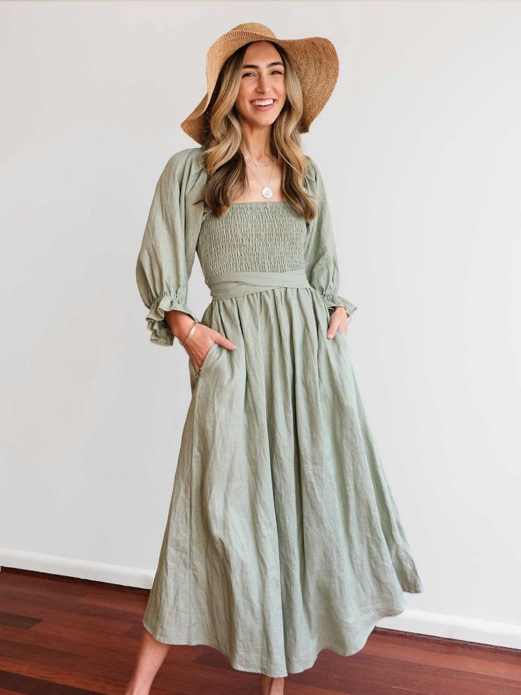 Kayla – Open-Back Boho Maxi Dress