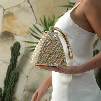 Kinsley – Luxe Geometric Evening Handbag for Women