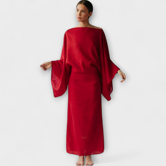 Talina – Kimono-Inspired Dress with Tie Detail