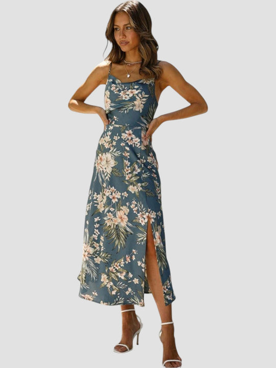 Luella – Floral Print Midi Dress for Women