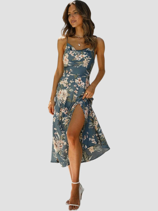 Luella – Floral Print Midi Dress for Women