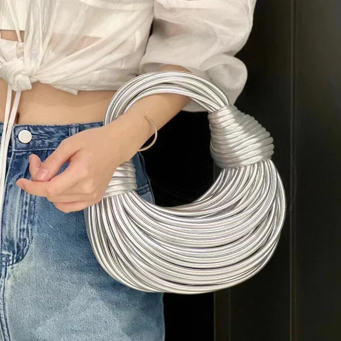 Hallie – Statement Metallic Handbag for Women
