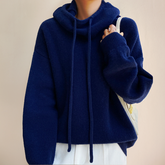 Avery – Luxe Knit Hoodie for Women