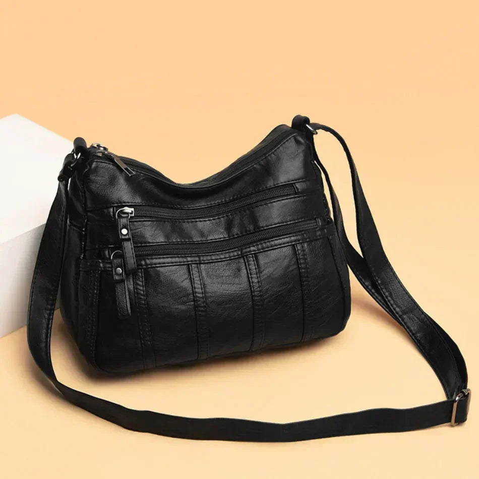 Allyson – Classic Soft Leather Shoulder Bag for Women