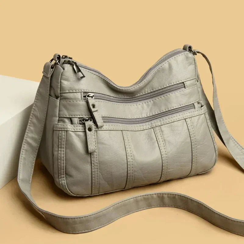 Allyson – Classic Soft Leather Shoulder Bag for Women