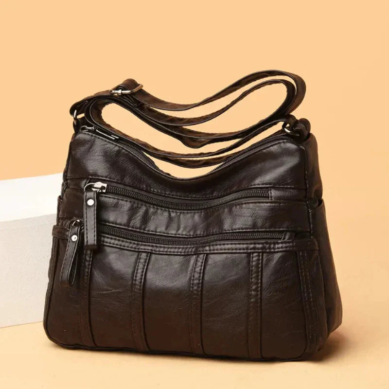 Allyson – Classic Soft Leather Shoulder Bag for Women