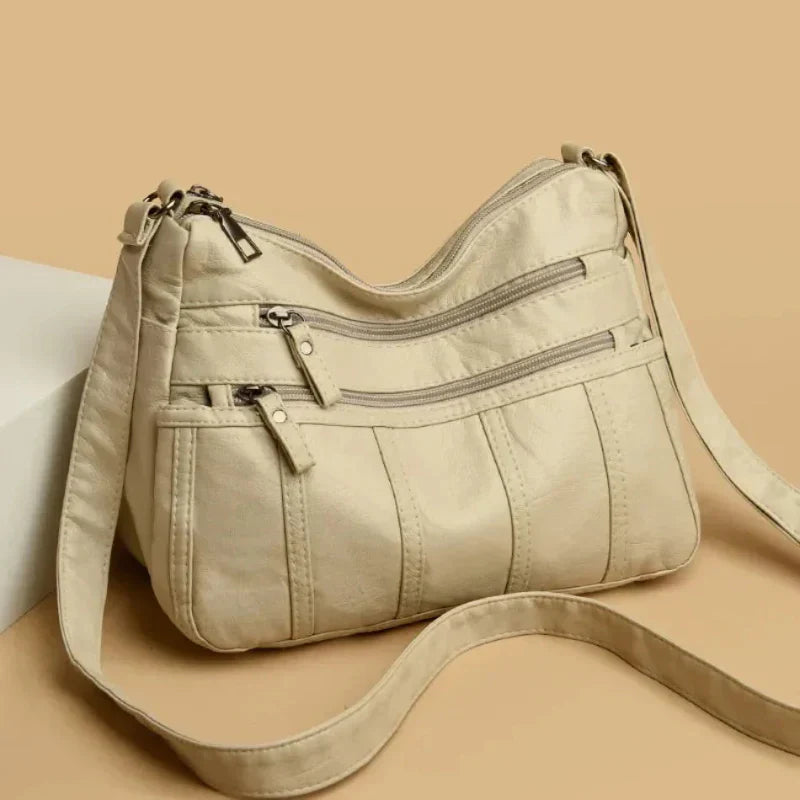Allyson – Classic Soft Leather Shoulder Bag for Women