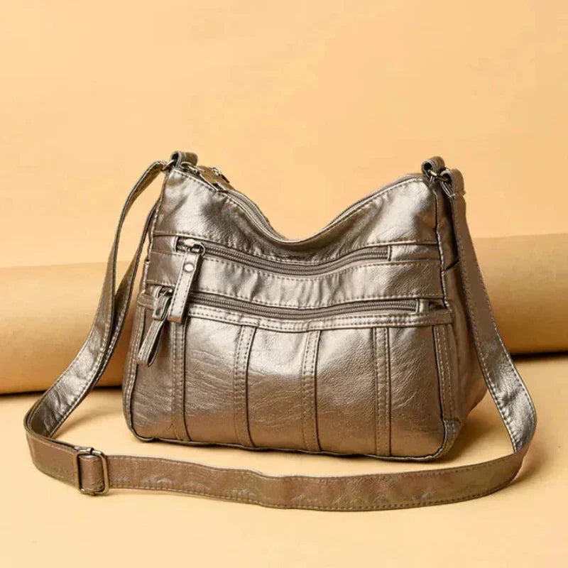 Allyson – Classic Soft Leather Shoulder Bag for Women
