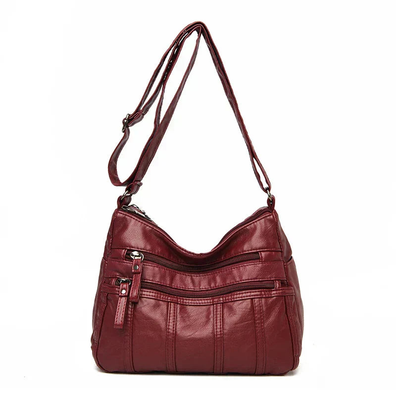 Allyson – Classic Soft Leather Shoulder Bag for Women