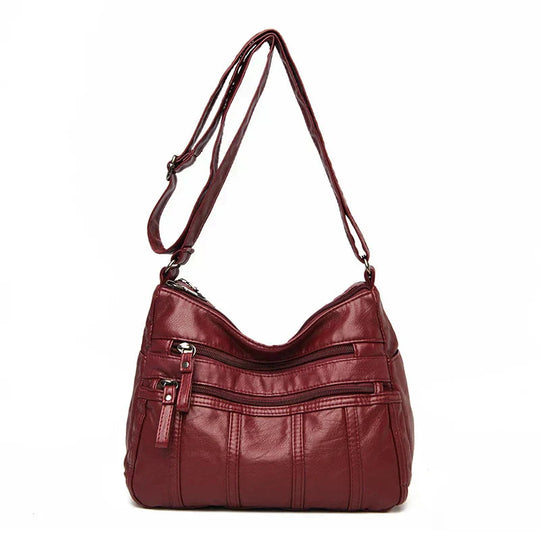 Allyson – Classic Soft Leather Shoulder Bag for Women