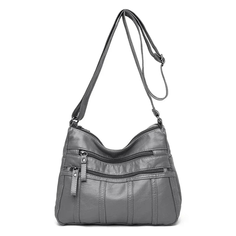 Allyson – Classic Soft Leather Shoulder Bag for Women