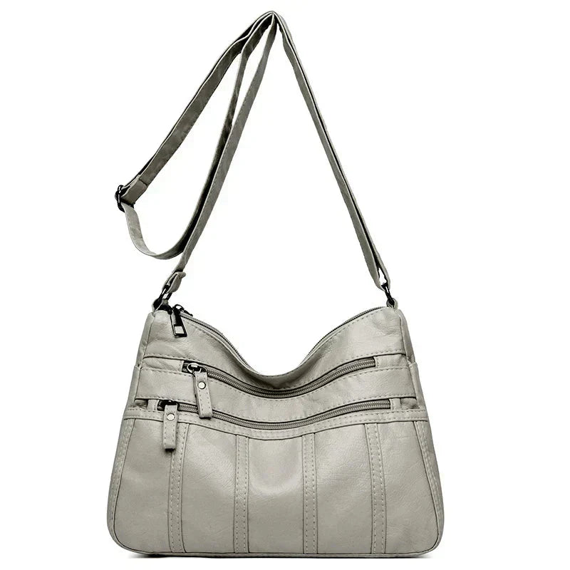 Allyson – Classic Soft Leather Shoulder Bag for Women