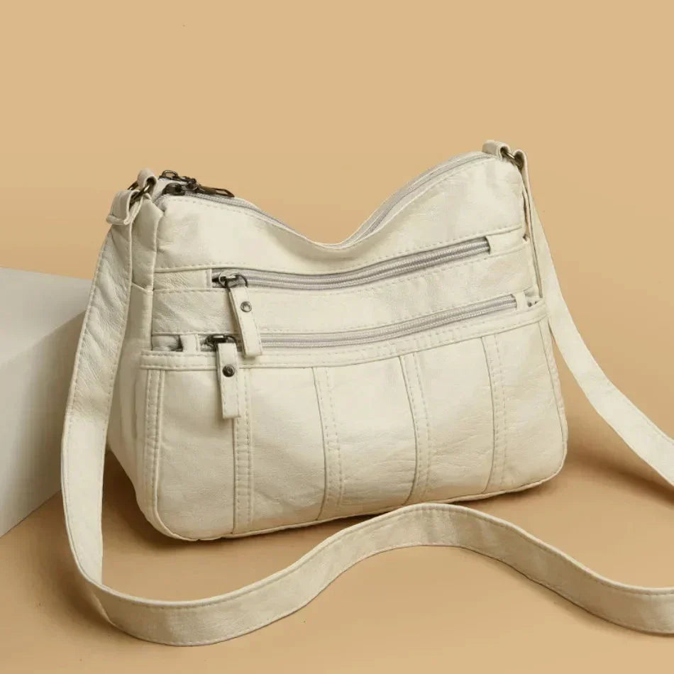 Allyson – Classic Soft Leather Shoulder Bag for Women