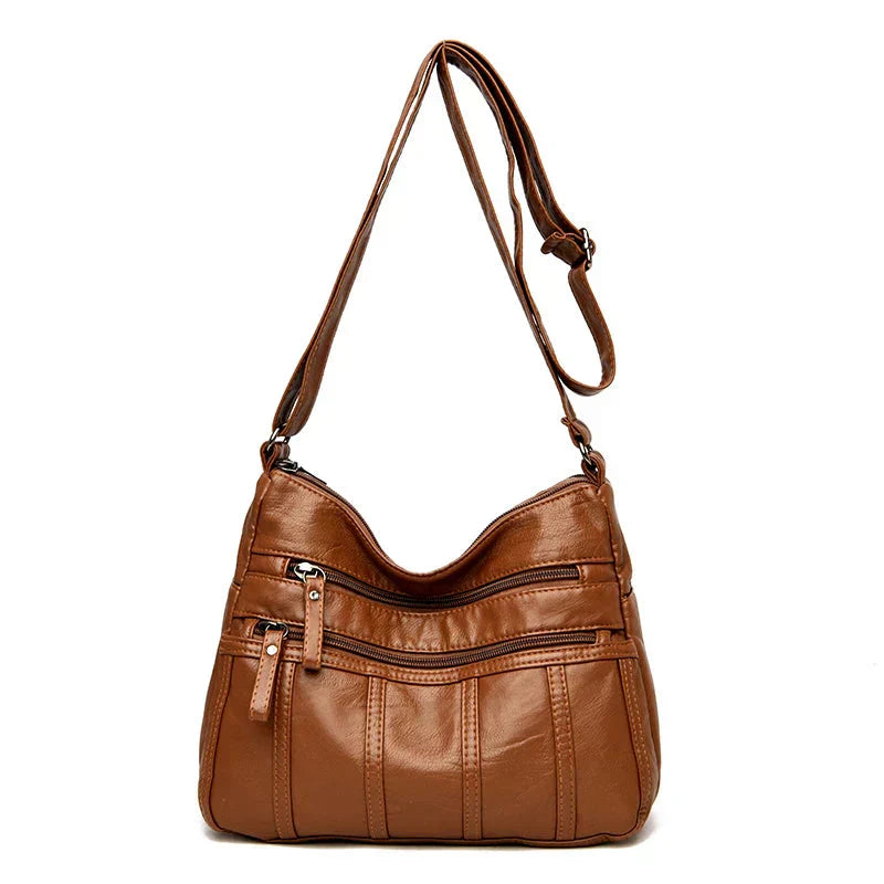 Allyson – Classic Soft Leather Shoulder Bag for Women