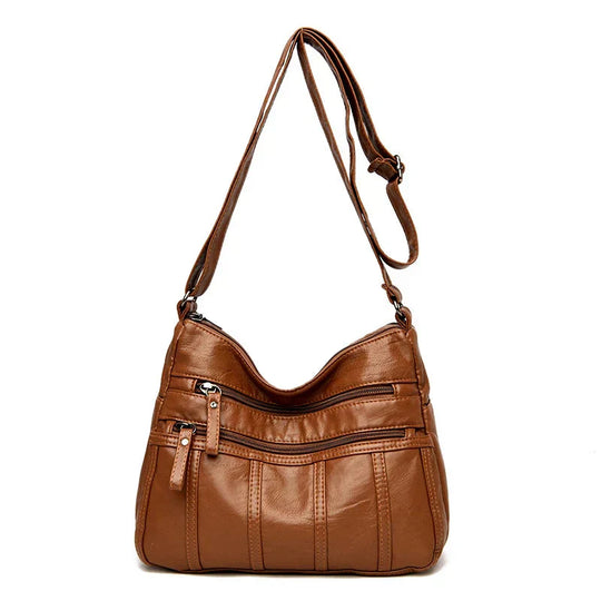 Allyson – Classic Soft Leather Shoulder Bag for Women