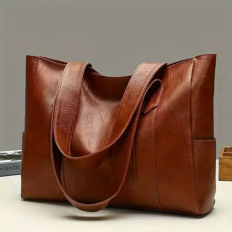 Darla – Classic Leather Tote Bag for Women